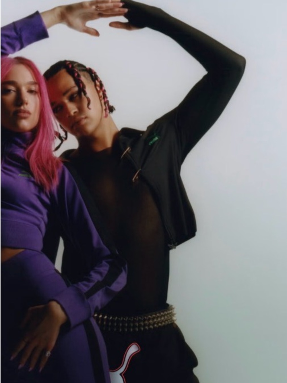 Dua Lipa’s Cropped Fitted Athletic Jacket